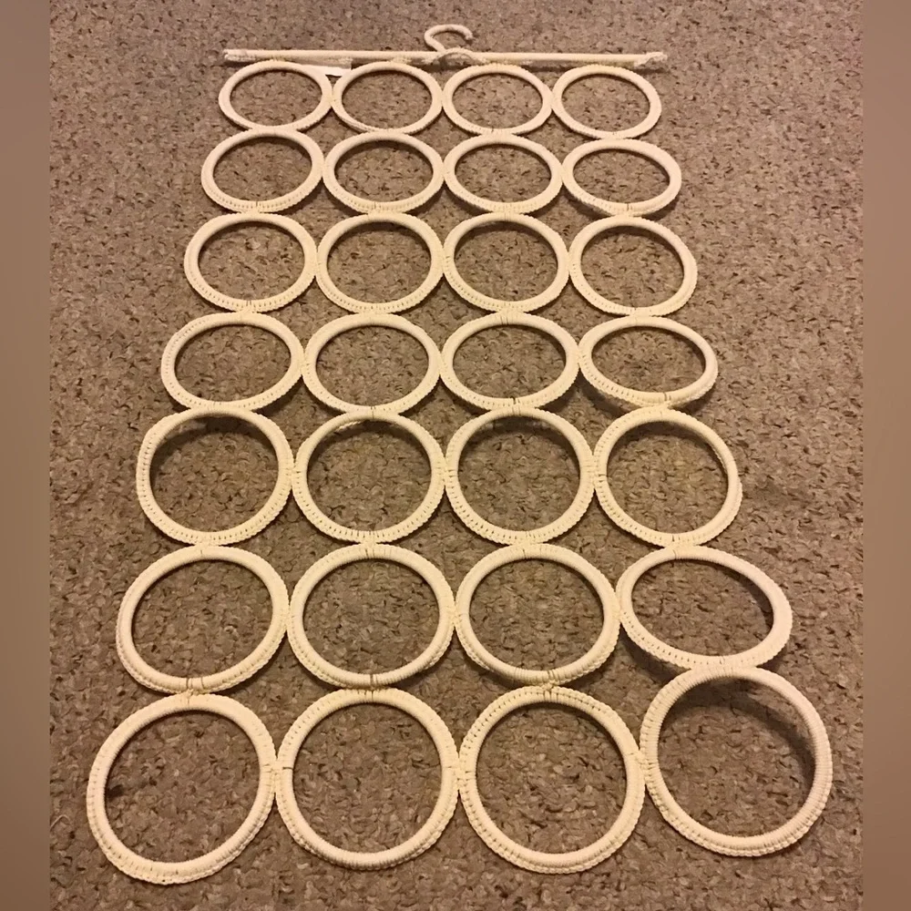IKEA KOMPLEMENT NWOT MACRAME SCARF HOLDER HANGER WARDROBE ACCESSORY TIES BELTS